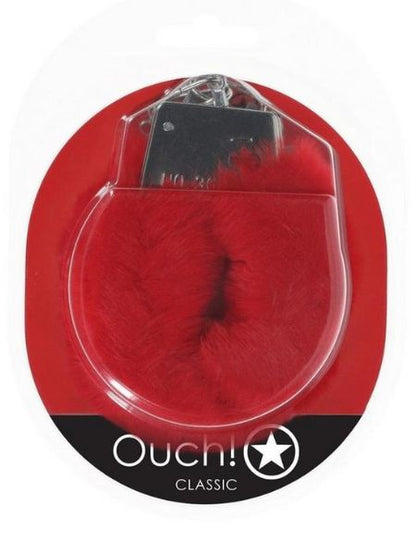 CLASSIC FLUFFY HANDCUFFS - RED