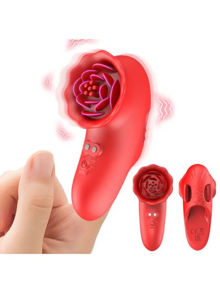 ROSE MINI FINGER DOUBLE MOTORS CLITORIS G SPOT VIBRATOR FOR WOMEN