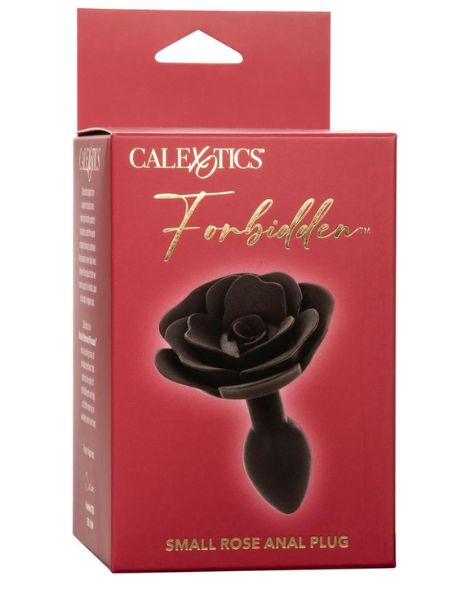 FORBIDDEN SMALL ROSE ANAL PLUG - BLACK