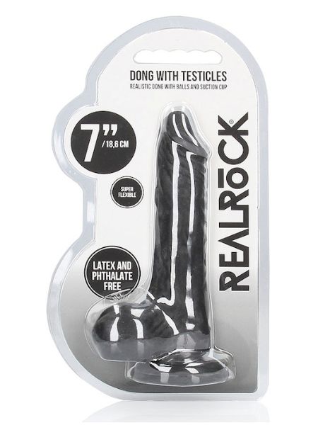 REALROCK SKIN REALISTIC DILDO WITH BALLS - 7 INCH