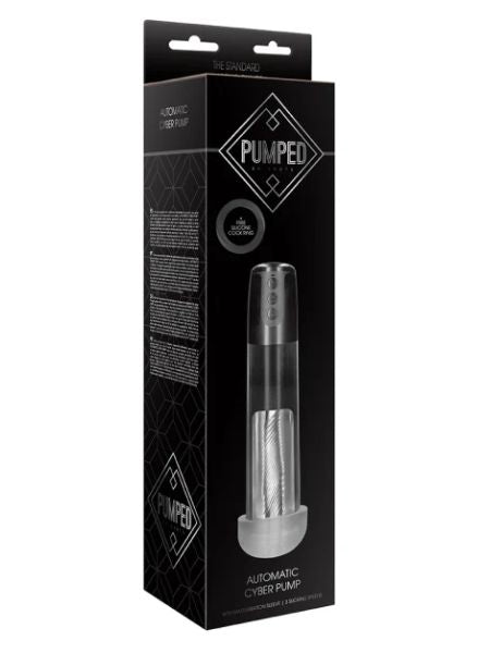 AUTOMATIC CYBER PUMP W/ MASTURB SLEEVE - TRANSP
