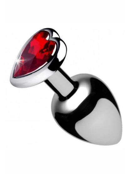 HEART GEM ANAL PLUG - RED
