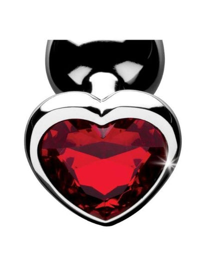 HEART GEM ANAL PLUG - RED
