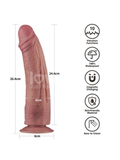 VIBRATING DUAL DENSITY DONG - 10.5 INCH