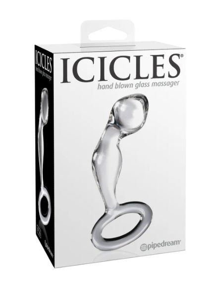 HAND BLOWN GLASS MASSAGER  - CLEAR