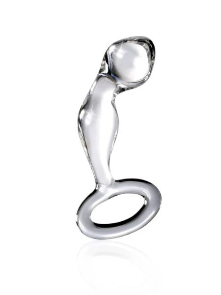 HAND BLOWN GLASS MASSAGER  - CLEAR