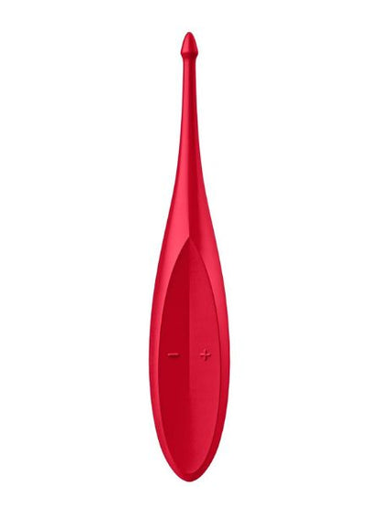 SATISFYER "TWIRLING FUN" SILICONE VIBRATOR - RED