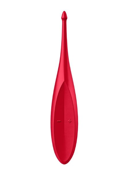 SATISFYER "TWIRLING FUN" SILICONE VIBRATOR - RED