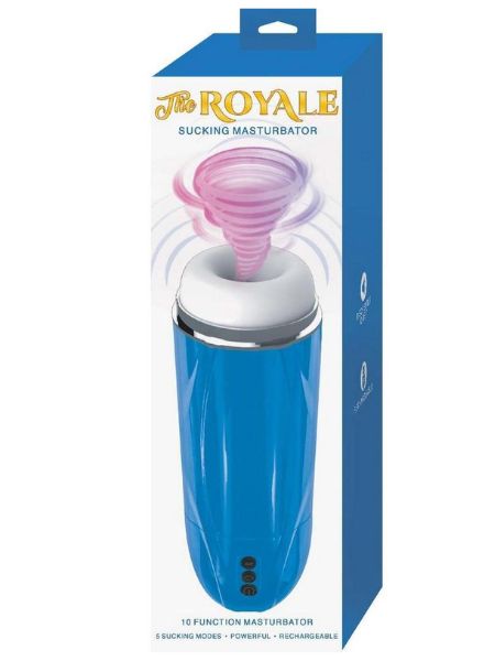 SUCKING MASTURBATOR RECHARGEABLE - BLUE
