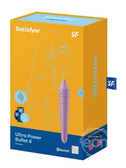 SATISFYER " ULTRA POWER BULLET 8 " RECHARGEABLE SILICONE BULLET VIBRATOR