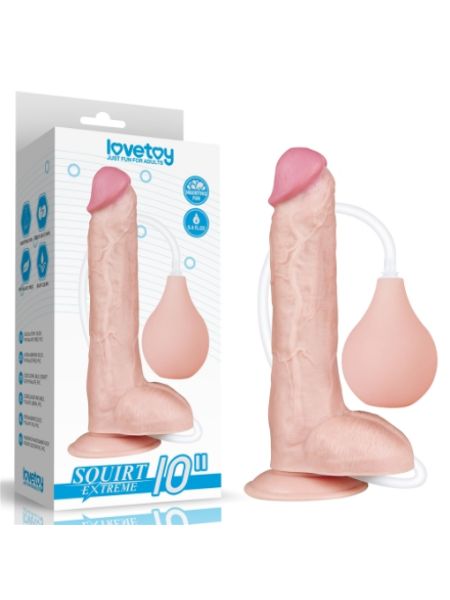 SQUIRT EXTREME DILDO 10 INCH - VANILLA