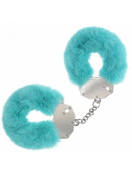 HEAVY-DUTY FLUFFY HANDCUFFS - BLUE