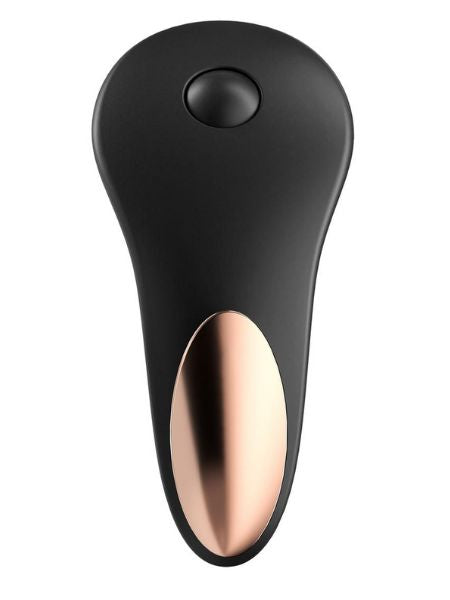 SATISFYER "LITTLE SECRET" SILICONE RECHARGEABLE PANTY VIBE WITH REMOTE