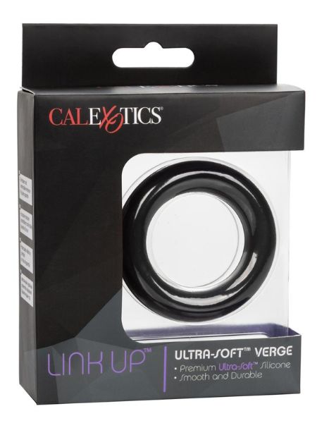 ULTRA -SOFT SILICONE COCK RING - BLACK