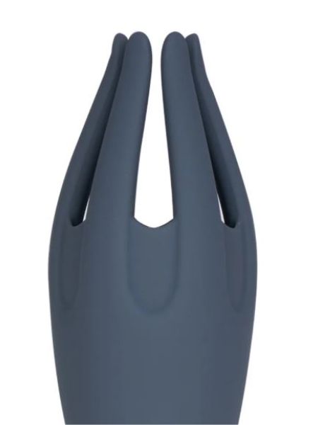 LEO GREY SILICONE TICKLING VIBRATOR