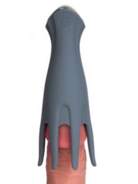LEO GREY SILICONE TICKLING VIBRATOR