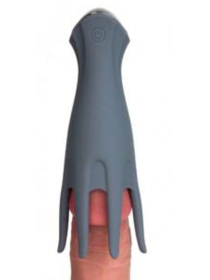 LEO GREY SILICONE TICKLING VIBRATOR