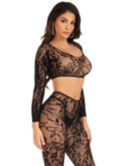 BODY COUNT CROP TOP AND TIGHTS SET