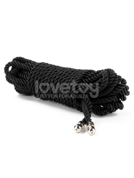 EBONY SILKY BONDAGE ROPE