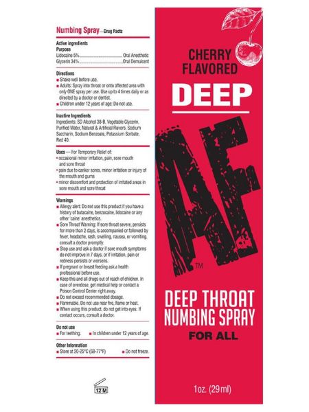 DEEP THROAT ORAL SPRAY
