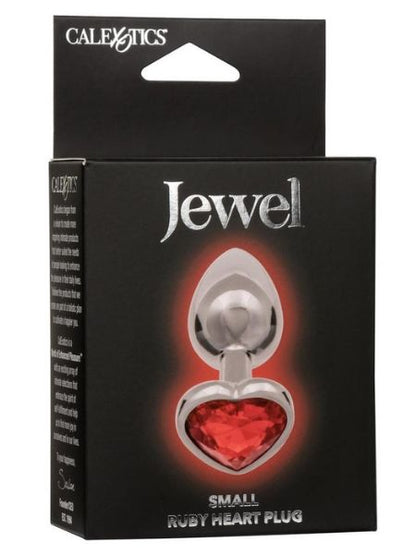 RUBY HEART ALUMINUM ANAL PLUG