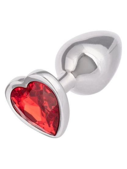 RUBY HEART ALUMINUM ANAL PLUG