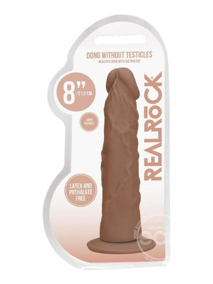 REALROCK SKIN REALISTIC DILDO WITHOUT BALLS 8 INCH