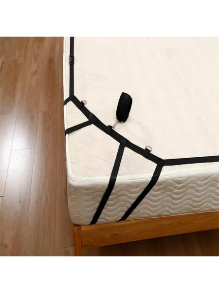 FOUR CORNER HANDCUFF ADULT BANDAGE REINFORCED BED BINDING FOR COUPLE
