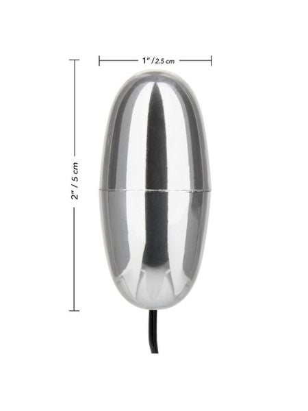 MULTI-SPEED POWER PAK BULLET WITH REMOTE CONTROL EGG - SILVER