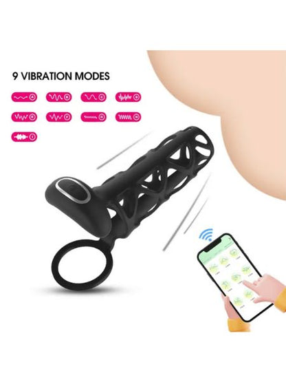 APP CONTROL DELAY EJACULATION VIBRATING COCK RING