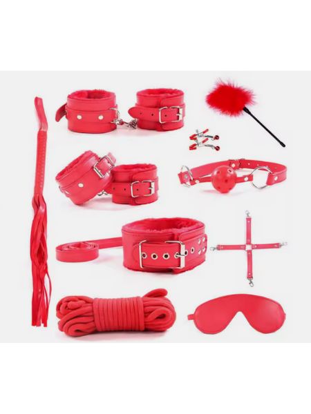 ADULT BONDAGE 10 PIECE BDSM COLLECTION