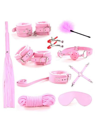 ADULT BONDAGE 10 PIECE BDSM COLLECTION