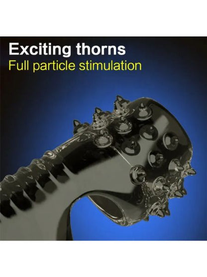 EJACULATION DELAY PENIS  RING WITH WOMEN'S CLITORIS STIMULATOR EXTENDER