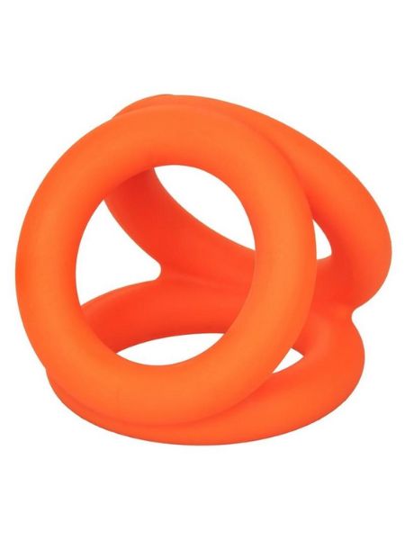 ALPHA LIQUID SILICONE TRI-RING - ORANGE