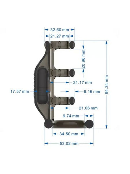 EJACULATION DELAY PENIS VIBRATING RING WITH G-SPOT STIMULATOR EXTENDER