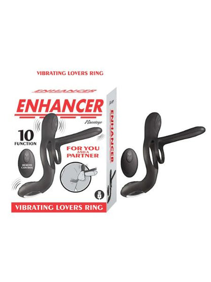 ENHANCER VIBRATING LOVERS RING - BLACK