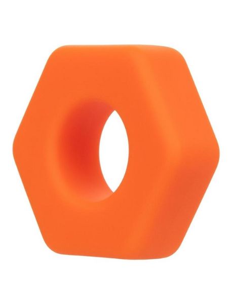LIQUID SILICONE PROLONG SEXGON COCK RING - ORANGE