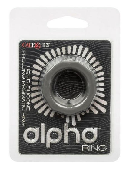 LIQUID SILICONE PROLONG PRESMATIC COCK RING - GRAY