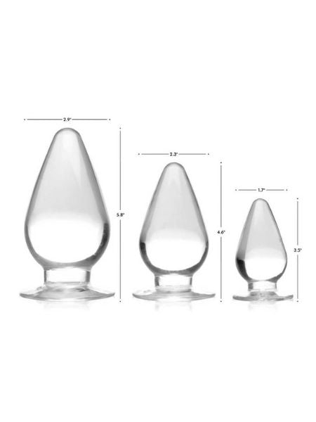 TRIPLE CONES ANAL PLUG SET