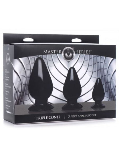 TRIPLE CONES ANAL PLUG SET