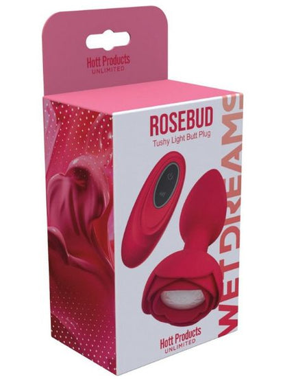 TUSHY LIGHT SILICONE BUTT PLUG WITH REMOTE CONTROL - RED