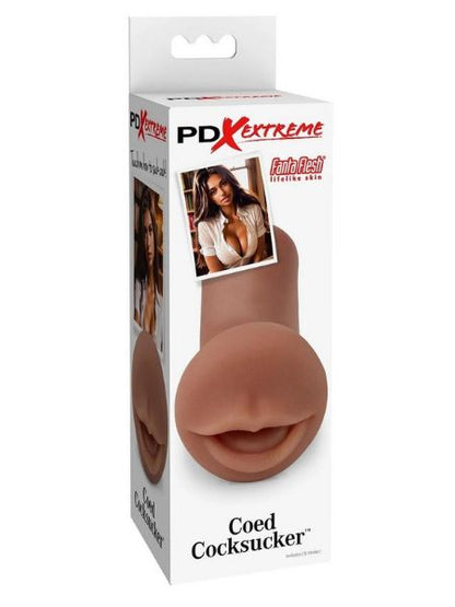 COED COCKSUCKER MOUTH STROKER - CARAMEL aramel