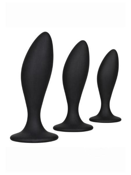 SILICONE ANAL CURVE KIT BLACK