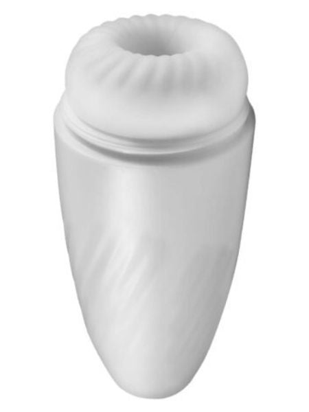 VIBRATING & TALKING MASTURBATOR-WHITE