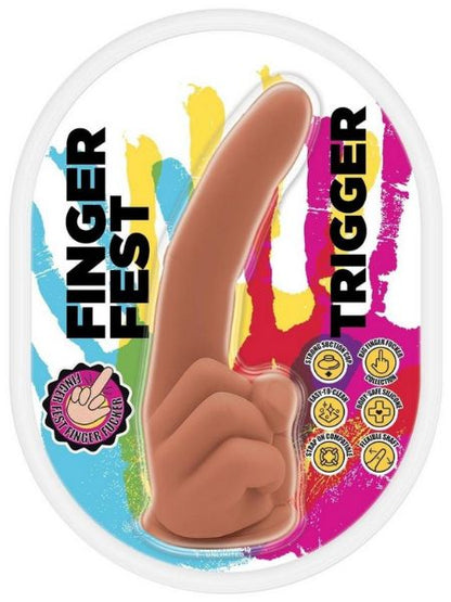 FINGER FEST TRIGGER SILICONE DILDO