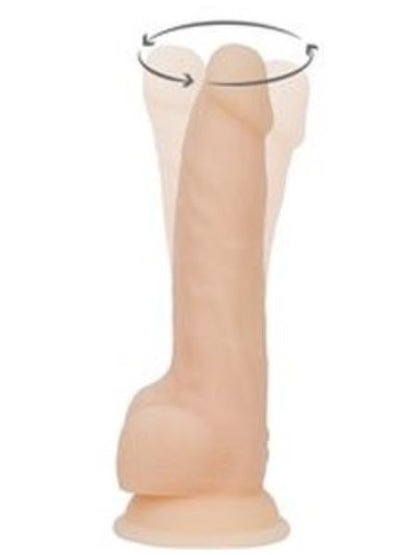 ROTATING & THRUSTING VIBRATING RECHARGEABLE SILICONE DONG