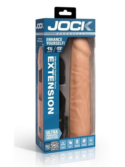 VIBRATING PENIS EXTENSION SLEEVE WITH REMOTE CONTROL - VANILLA