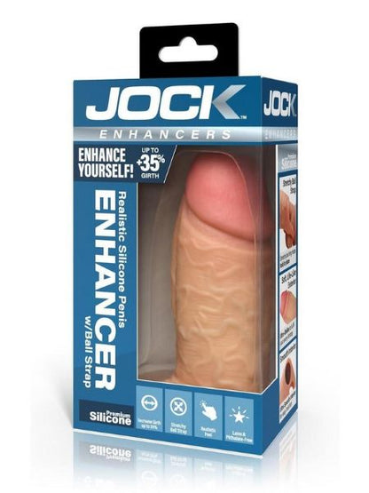 SILICONE PENIS EXTENSION SLEEVE - OPEN TOP - VANILLA