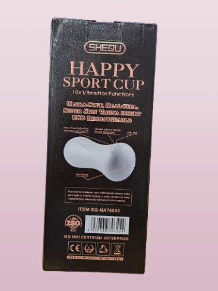 HAPPY SPORT CUP VIBRATING PUSSY STROKER - VANILLA