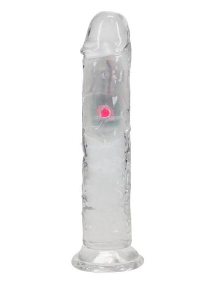 RECHARGEABLE DILDO WITH REMOTE CONTROL 7 IN - CLEAR